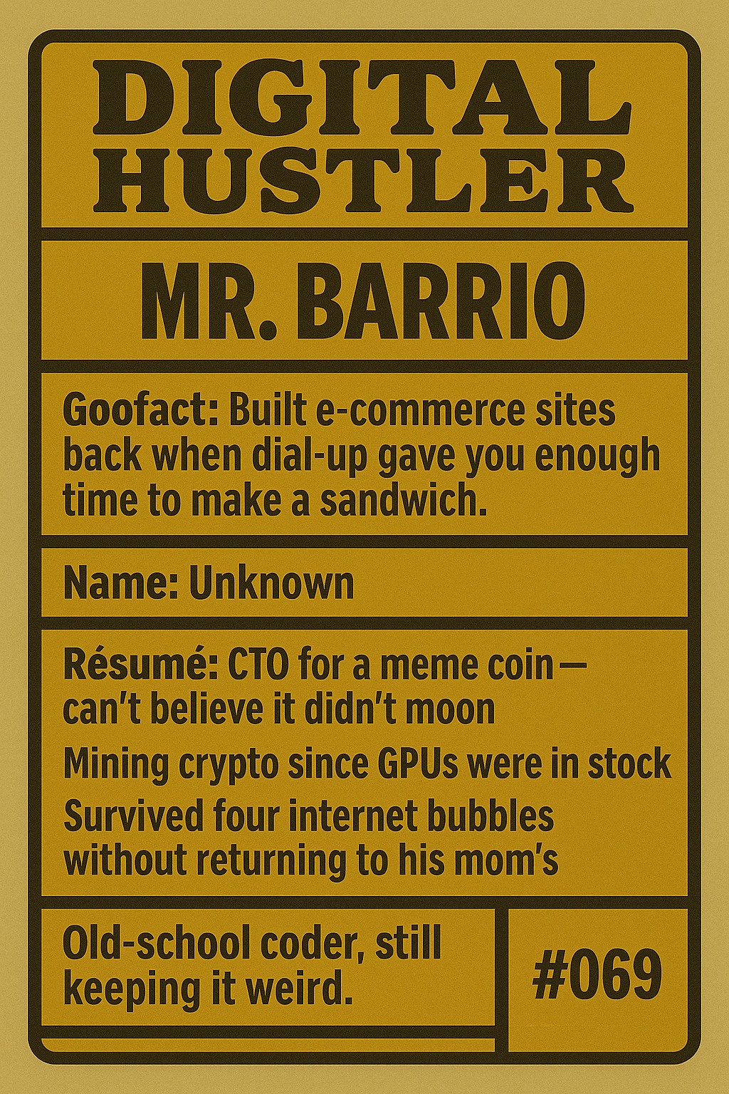 Digital Hustler Card